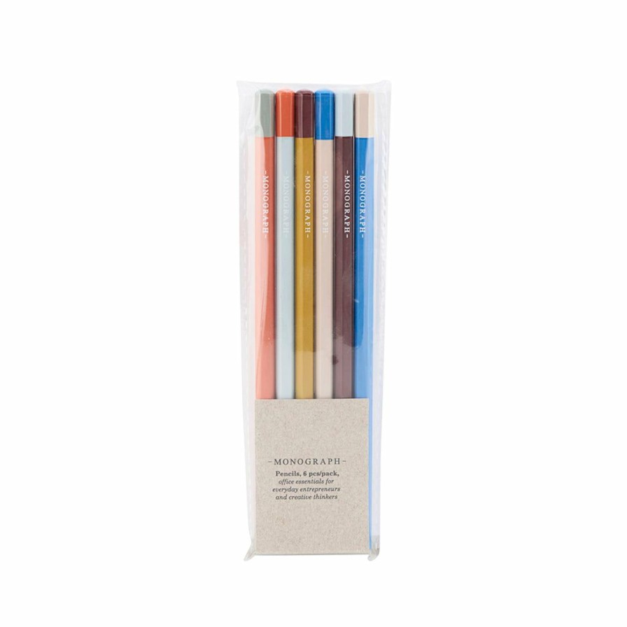 Study * | Monograph Pens & Pencils Colored Pencils 6 Pack