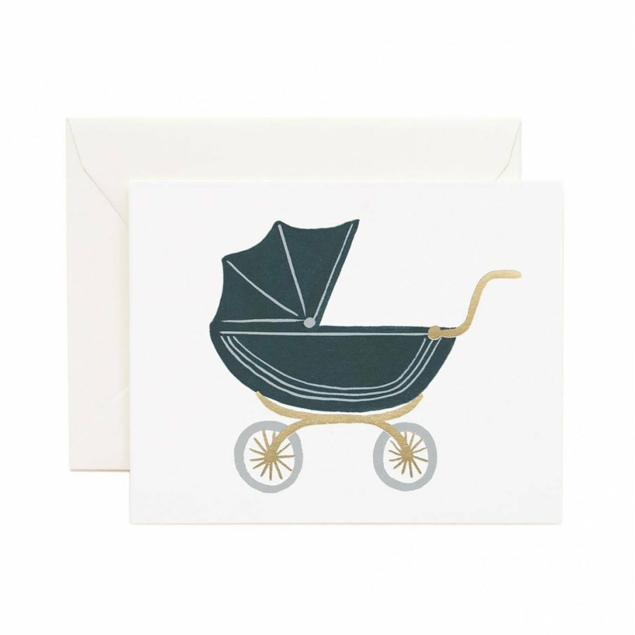 Study * | Rifle Paper Co Greeting Cards Pram Baby Card