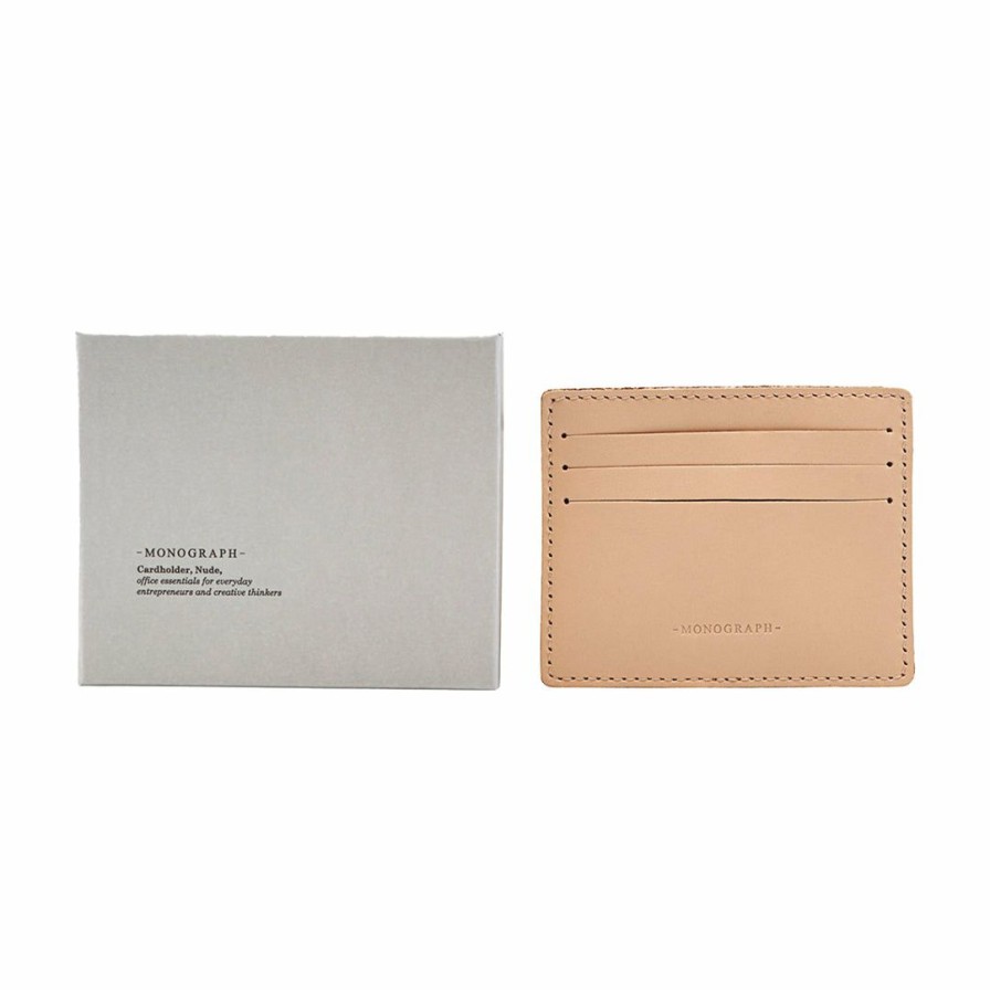 Accessories * | Monograph Cardholder Nude Accessories