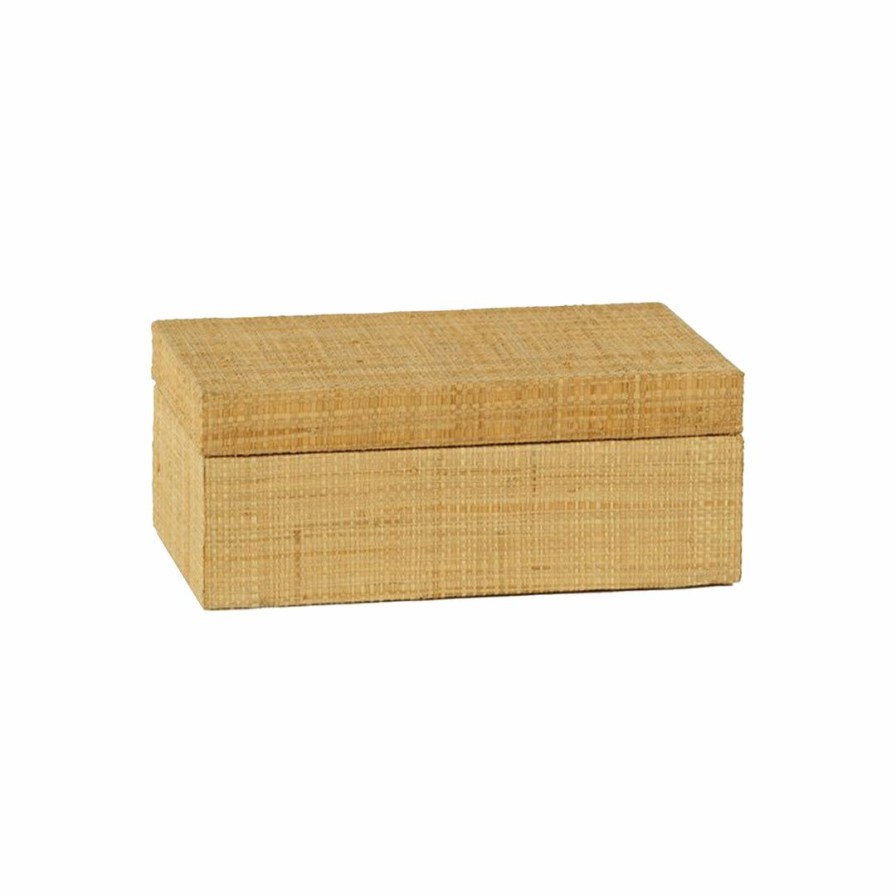 Living * | Zodax Living Bungalow Grasscloth Box Medium