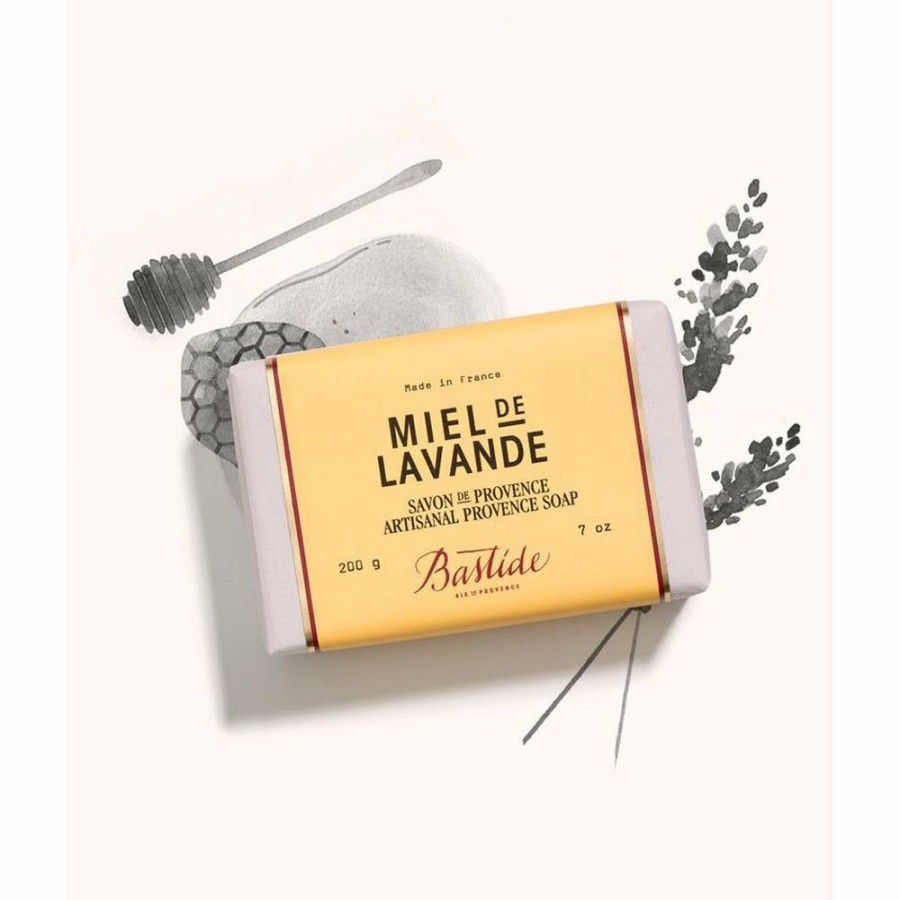 Bath * | Bastide Bath Soap Bar Miel De Lavande