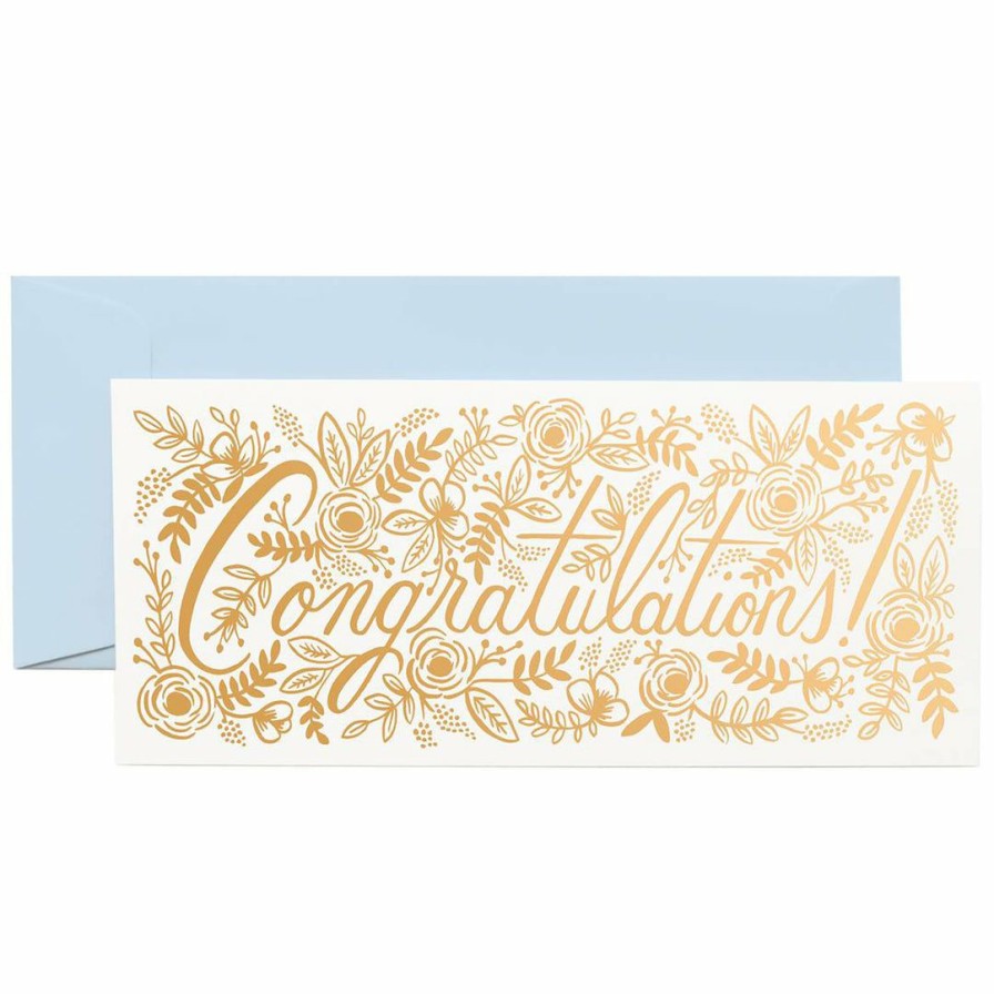 Study * | Rifle Paper Co Greeting Cards Champagne Congratulations Card