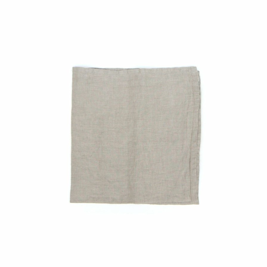 Kitchen * | Deborah Rhodes Washed Linen Napkin Flax Kitchen