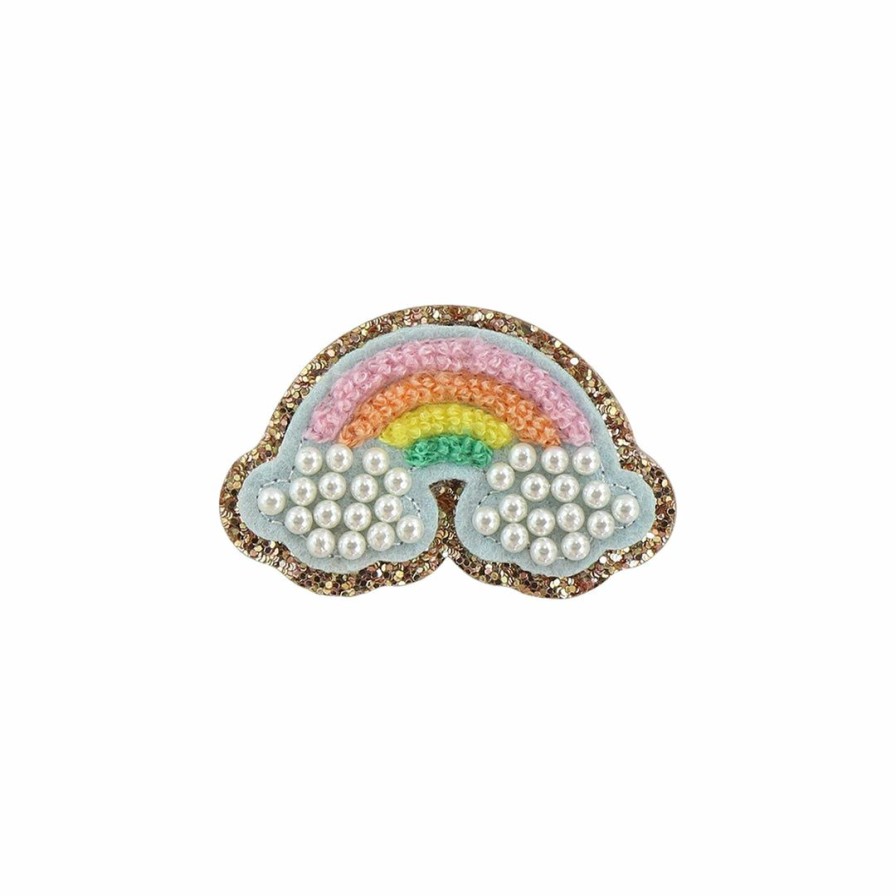 Accessories * | Stoney Clover Lane Glitter Pearl Rainbow Patch Accessories