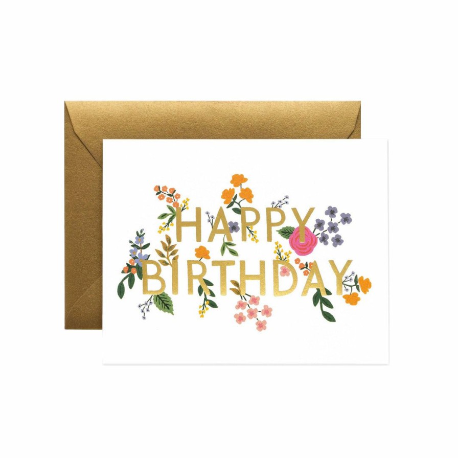 Study * | Rifle Paper Co Wildwood Birthday Card Greeting Cards