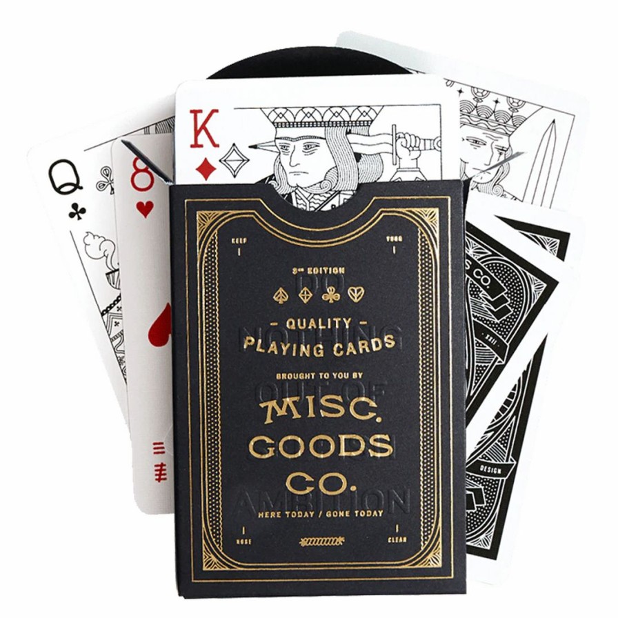 Nursery * | Misc. Goods Co. Playing Cards- Black