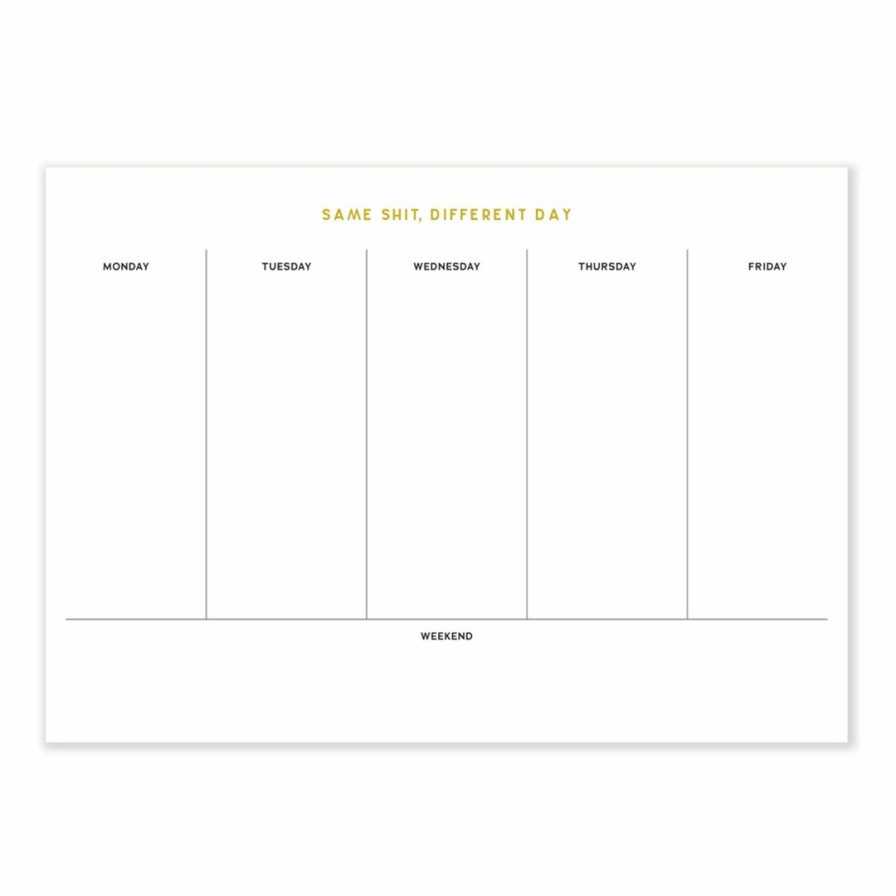 Study * | Sapling Press Different Day Desk Pad