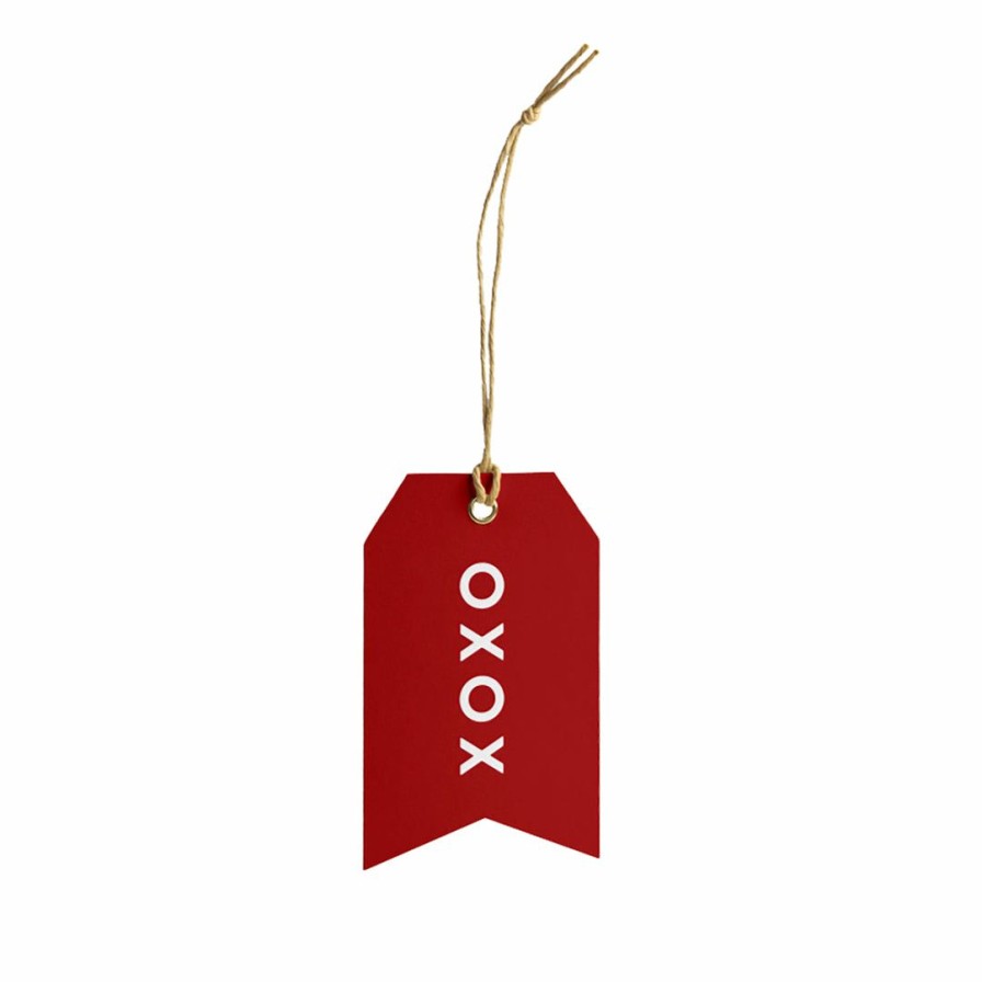 Study * | Oxford Exchange Xoxo Gift Tag Red