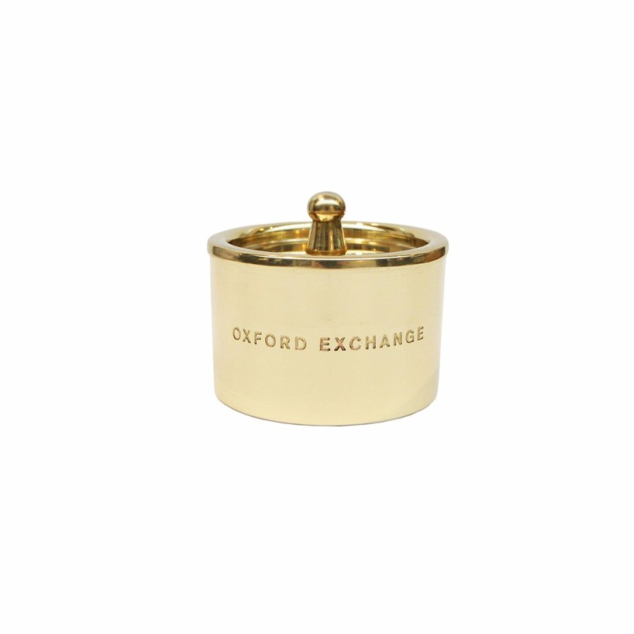 Bath * | Oxford Exchange Oe Brass Winter Candle