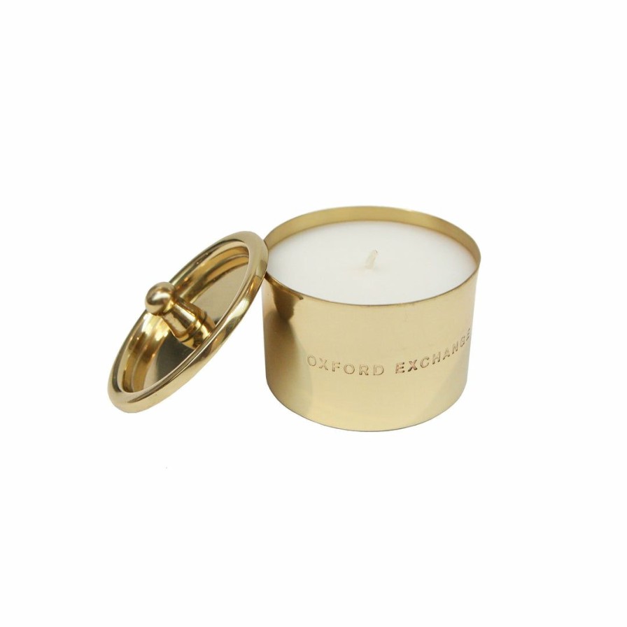 Bath * | Oxford Exchange Oe Brass Winter Candle