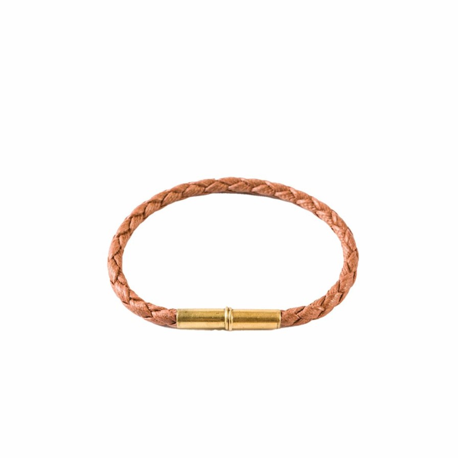 Accessories * | Tres Cuervos Accessories Flint Waxed Canvas Bracelet Tan, Medium