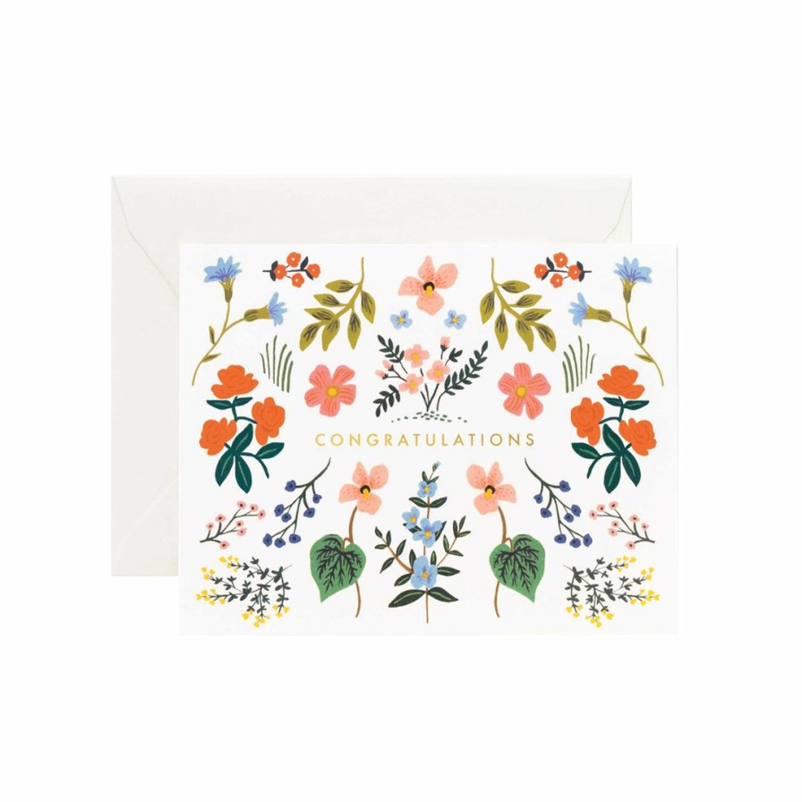 Study * | Rifle Paper Co Wildwood Congrats Card Greeting Cards