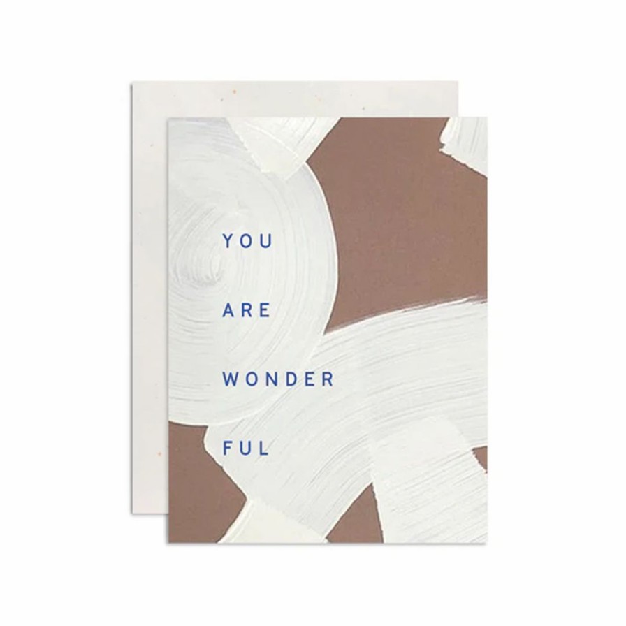 Study * | Moglea You Are Wonderful Greeting Cards