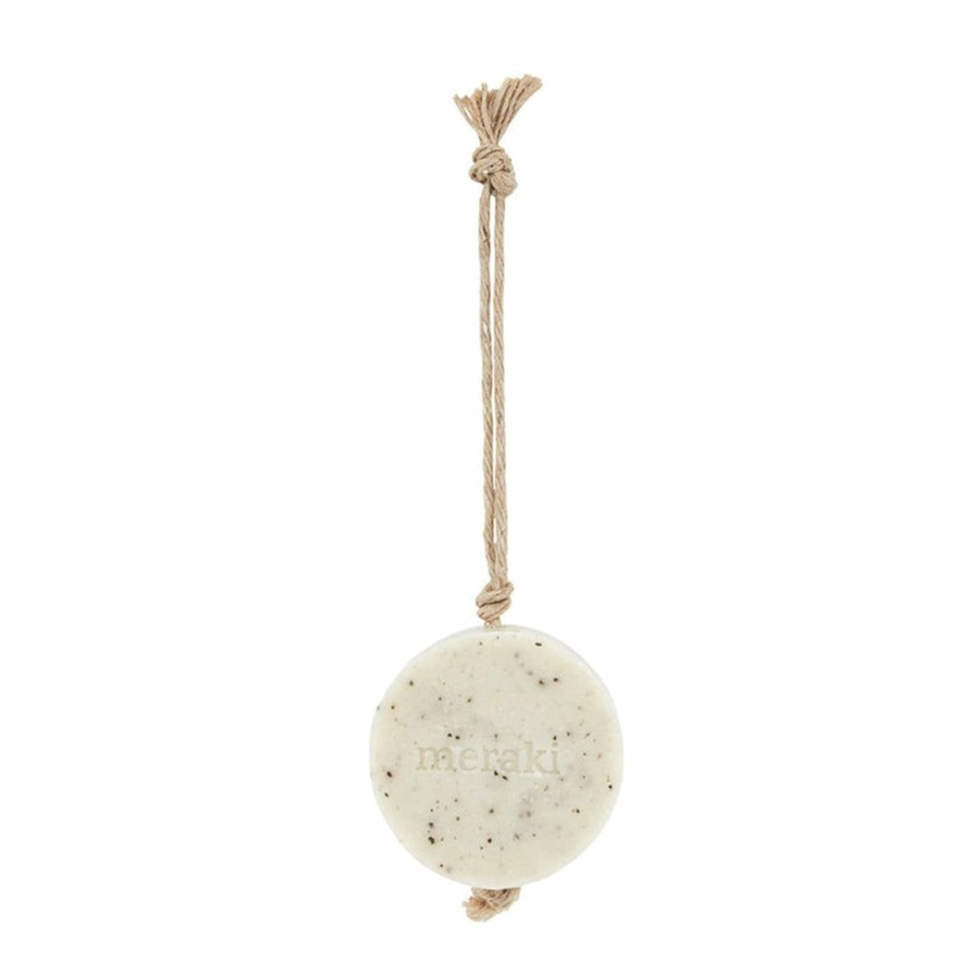 Bath * | Meraki Bath Soap On A Rope Sesame Scrub