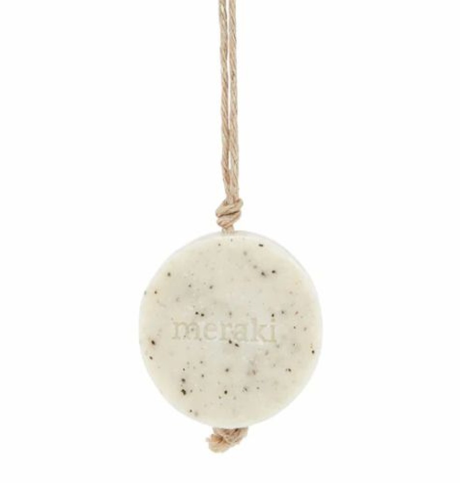 Bath * | Meraki Bath Soap On A Rope Sesame Scrub