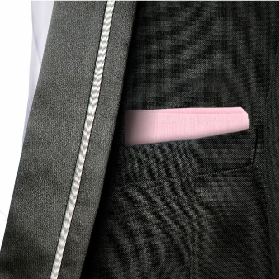 Accessories * | Ella Bing Pocket Square Pink Accessories