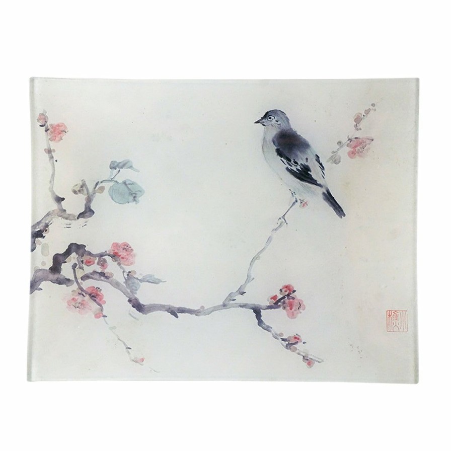 Living * | John Derian Living 19C. Cherry Blossom Tray