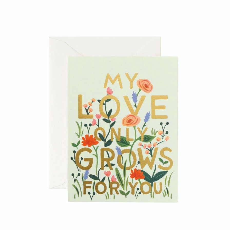 Study * | Rifle Paper Co Greeting Cards Love Grows Card