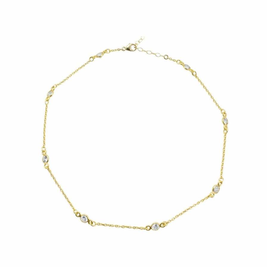 Accessories * | Katie Dean Crystal Chain Choker