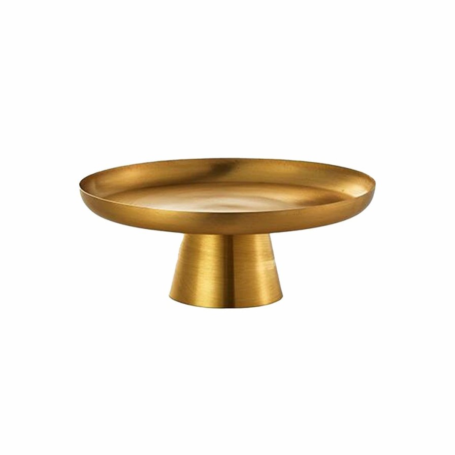 Kitchen * | Fog Linen Brass Cake Stand Medium