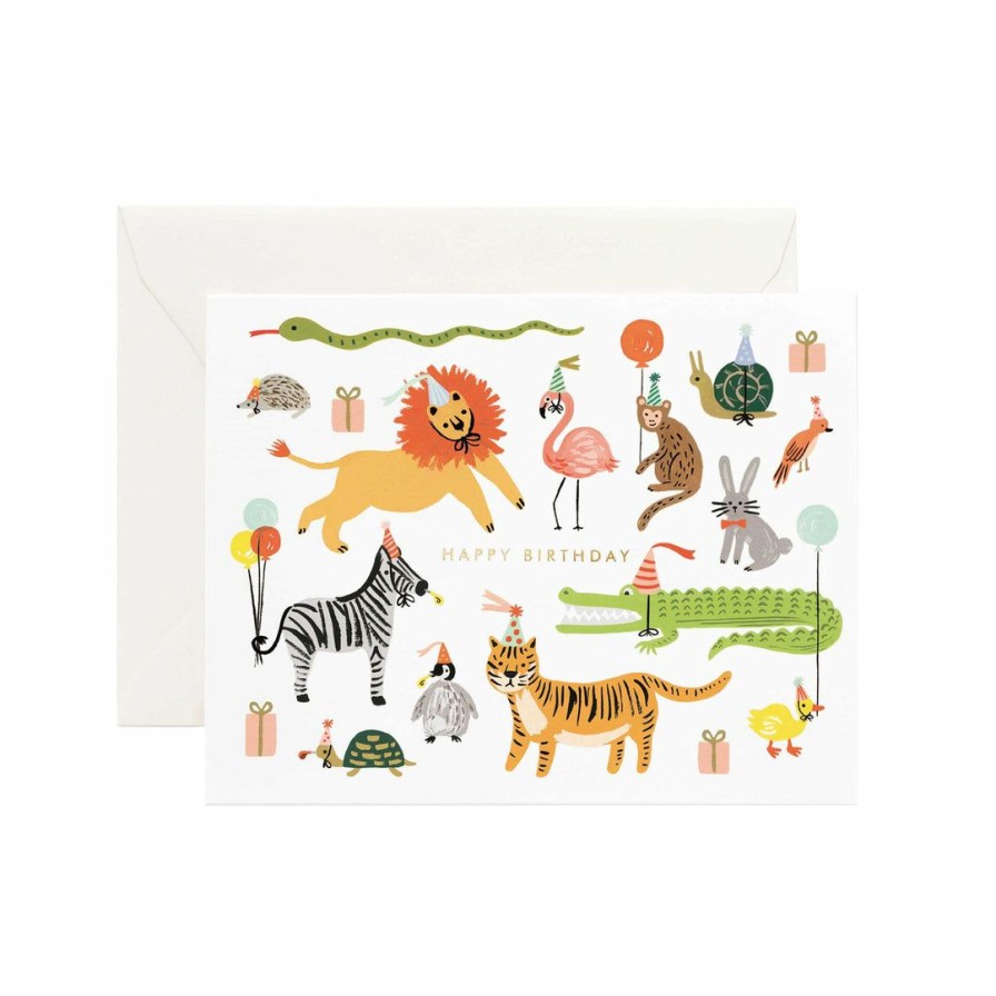 Study * | Rifle Paper Co Party Animals Birthday Card