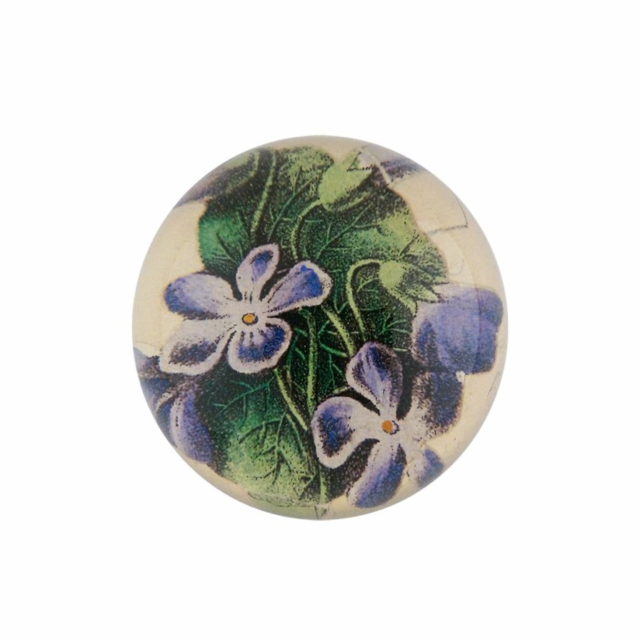 Living * | John Derian Home Decor Violet Cut-Out Dome Paperweight