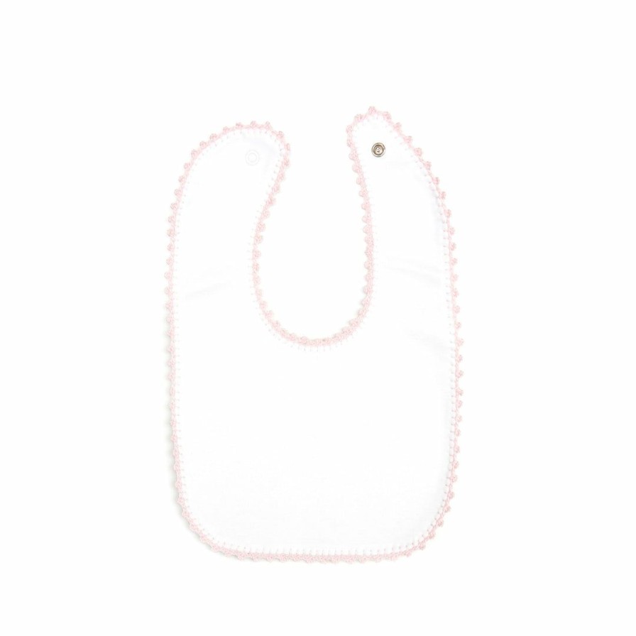 Nursery * | Pixie Lily Jersey Bib Pink Nursery