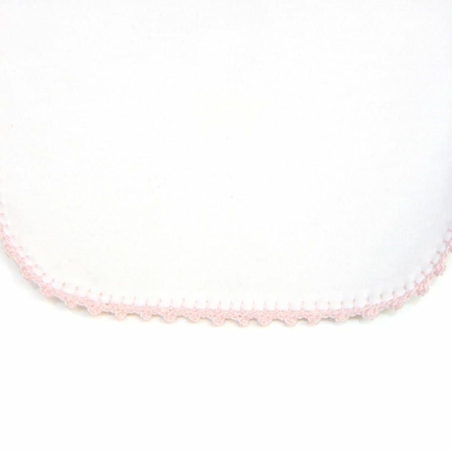 Nursery * | Pixie Lily Jersey Bib Pink Nursery