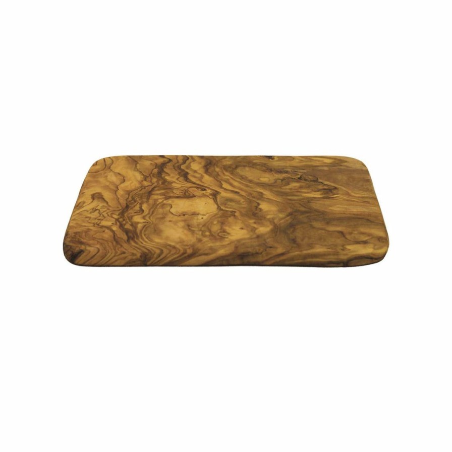 Kitchen * | Be Home Olive Wood Rectangular Board