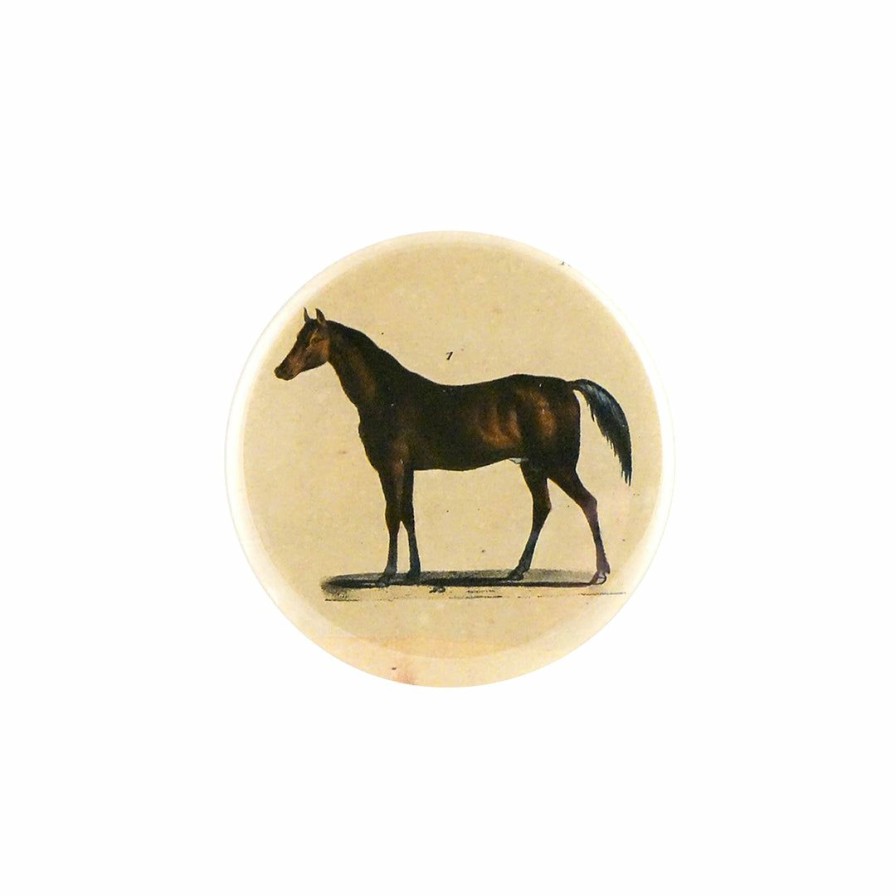 Accessories * | John Derian Horse #1 Mirror Button Travel