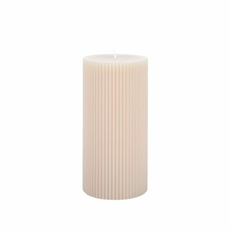 Bath * | The Floral Society Fancy Pillar Candle Parchment Bath