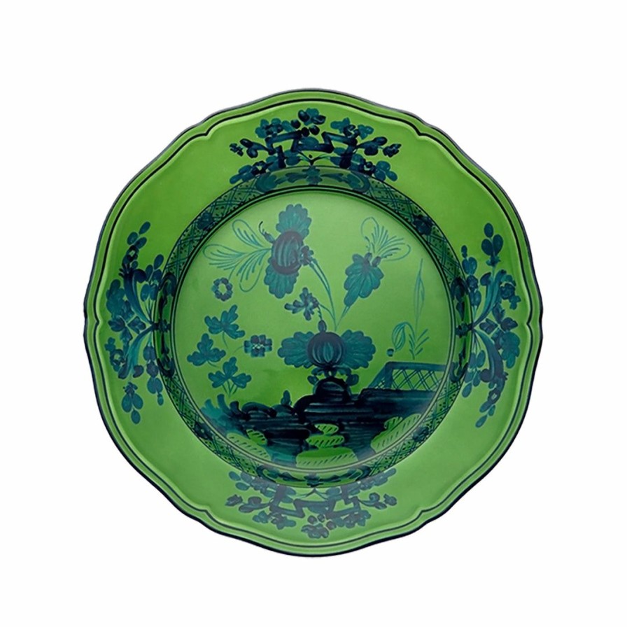 Kitchen * | Richard Ginori Oriente Italiano Flat Dinner Plate Malachite