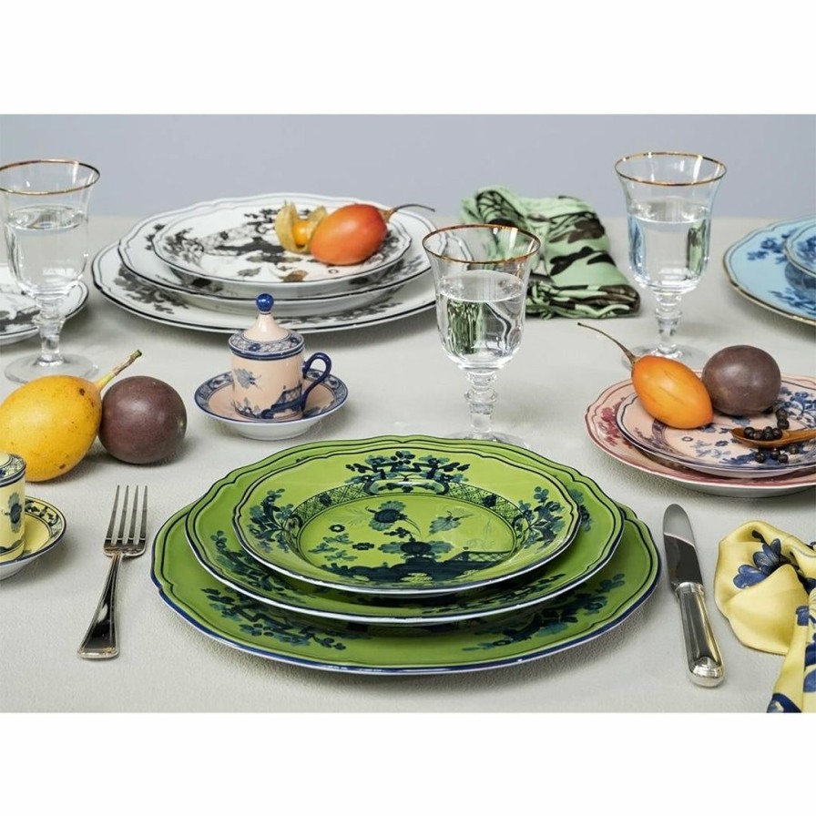 Kitchen * | Richard Ginori Oriente Italiano Flat Dinner Plate Malachite