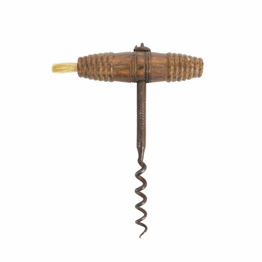 Living * | Brimfield Antique Show Vintage Corkscrew Wood With Brush