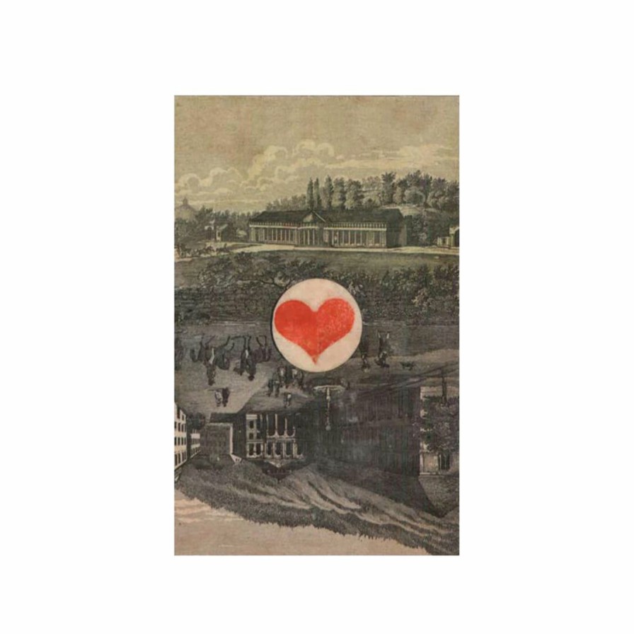 Study * | John Derian Greeting Cards Sepia Suits Heart Postcard Pack Of 10