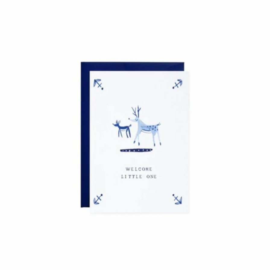 Study * | Mr. Boddington'S Studio Petite Card Welcome Little Deer