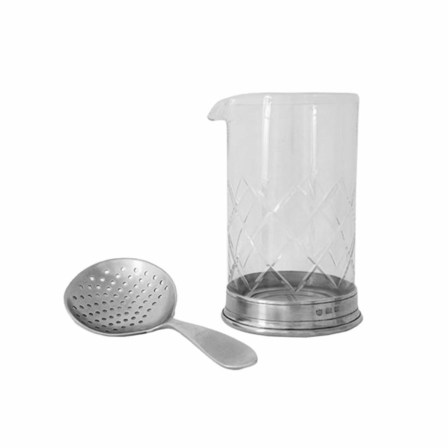 Kitchen * | Match Kitchen Mixing Glass & Cocktail Strainer Set