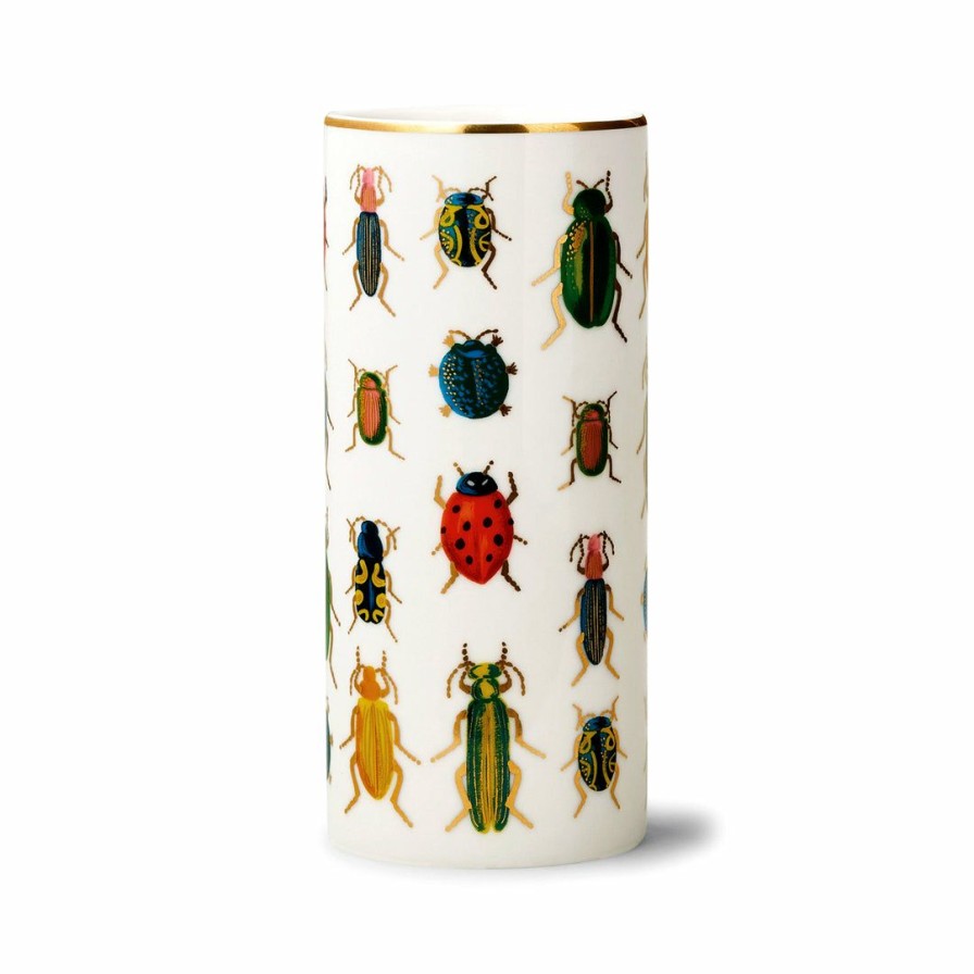 Living * | Rifle Paper Co Living Beetles & Bugs Porcelain Vase