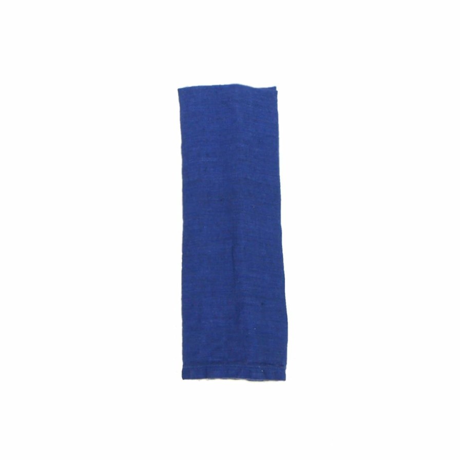 Kitchen * | Deborah Rhodes Washed Linen Napkin Blue Summer