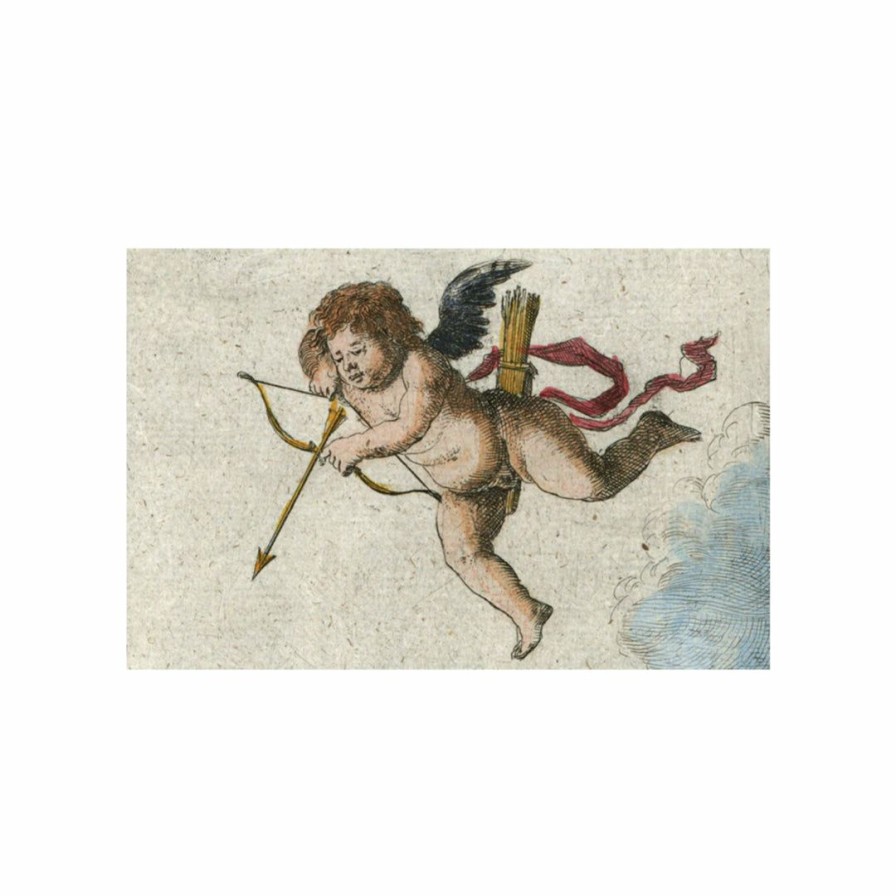 Study * | John Derian Greeting Cards Cherub With Arrow Postcard Pack Of 10