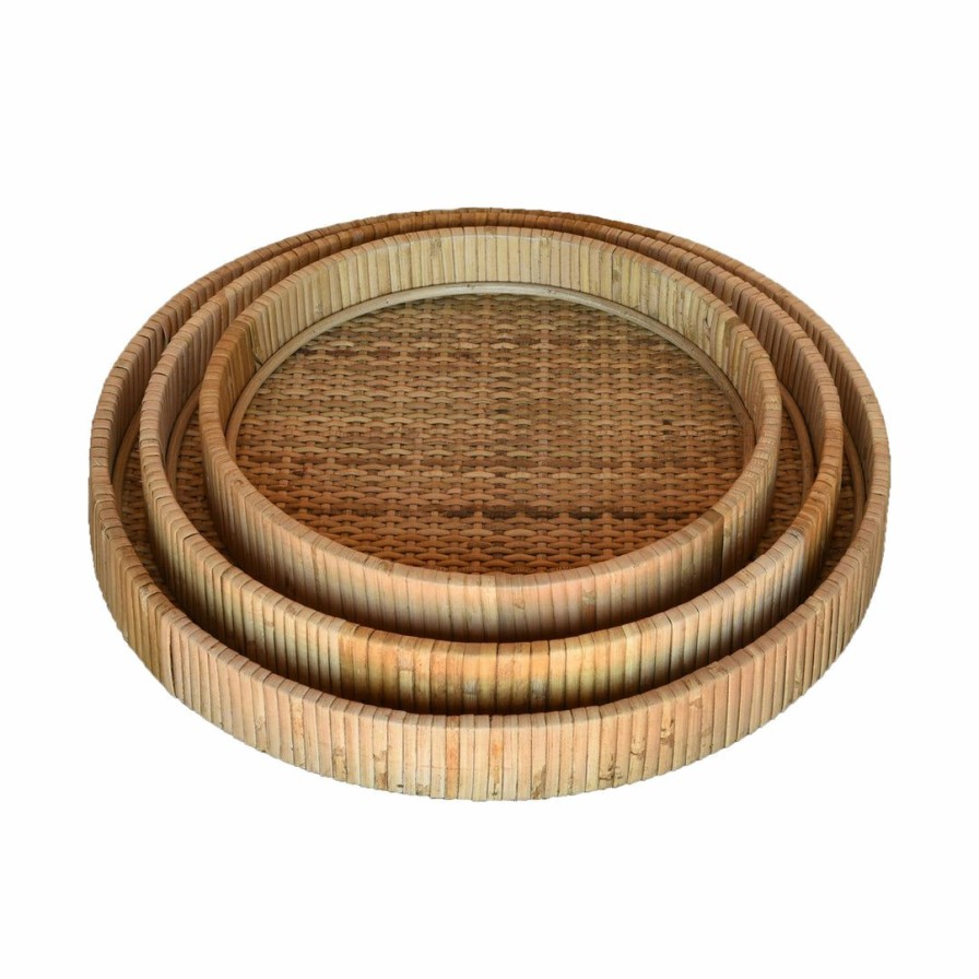 Living * | Homart Rattan Cayman Tray Medium