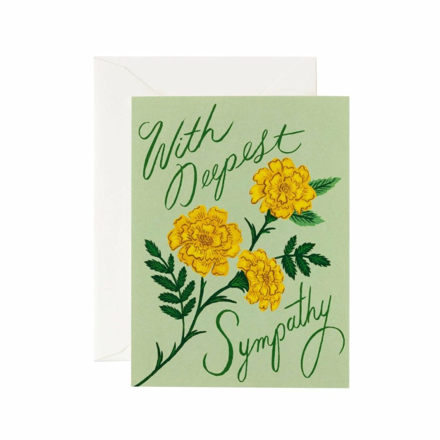 Study * | Rifle Paper Co Marigold Sympathy Card