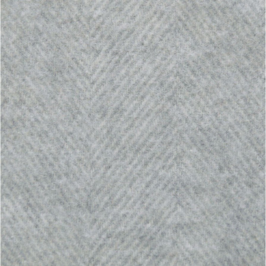 Living * | Lands Downunder Italian Herringbone Throw Light Gray Living