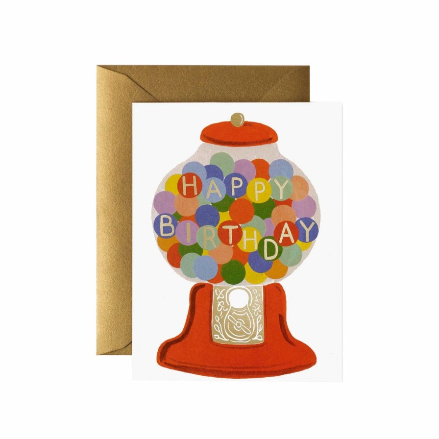 Study * | Rifle Paper Co Gumball Birthday Card Greeting Cards