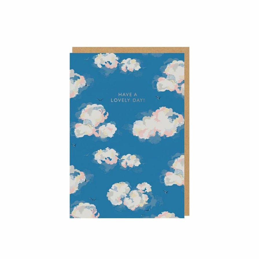 Study * | Ohh Deer A Lovely Day Clouds Card Greeting Cards