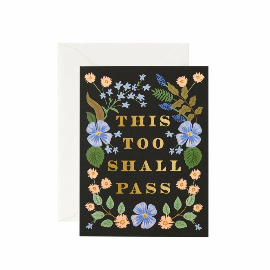 Study * | Rifle Paper Co This Too Shall Pass Card Greeting Cards