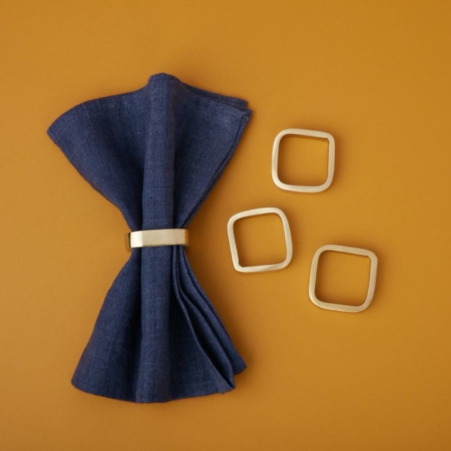 Kitchen * | Be Home Luxe Napkin Ring Square