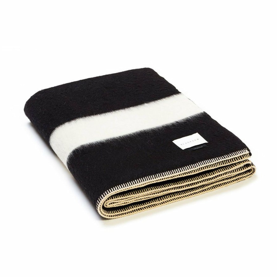 Living * | Blacksaw Living Siempre Recycled Blanket Black