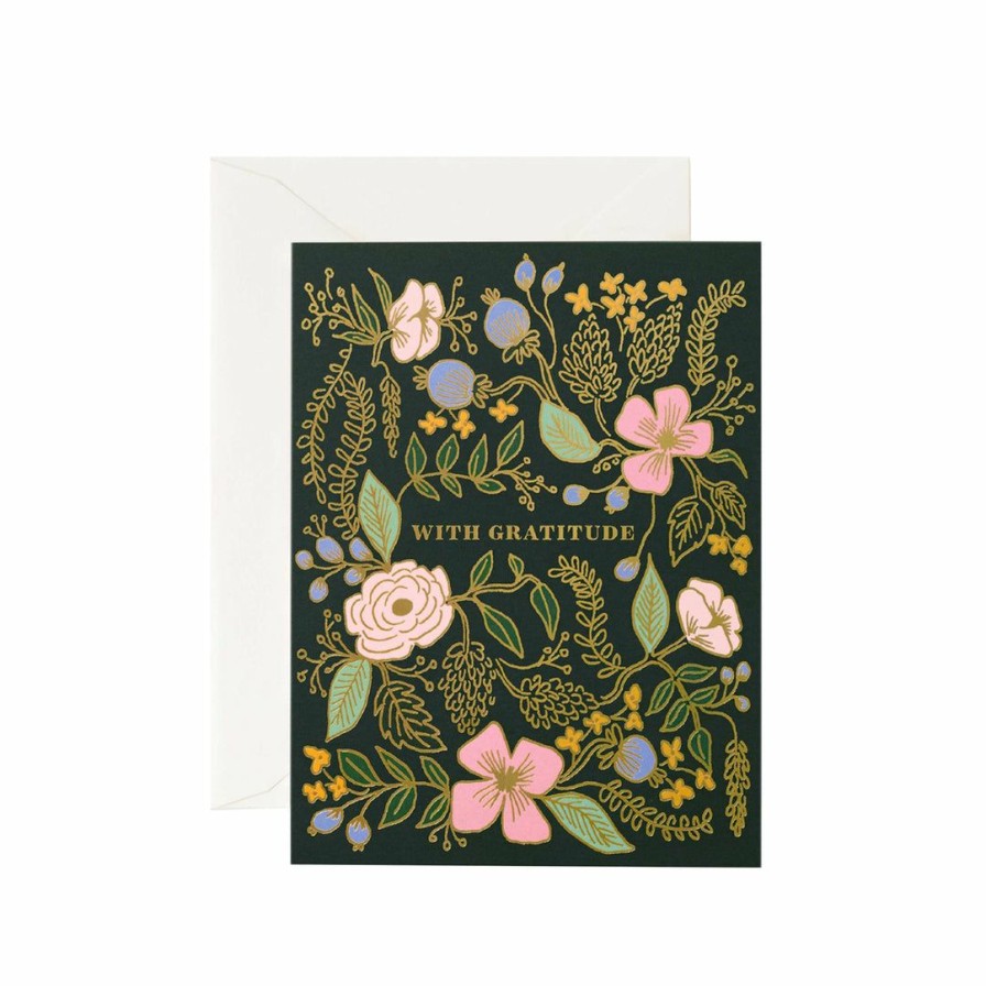 Study * | Rifle Paper Co Greeting Cards With Gratitude Card