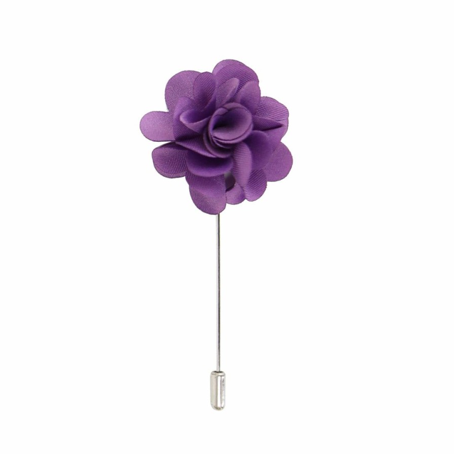 Accessories * | Ella Bing Accessories Lapel Pin Purple Flower